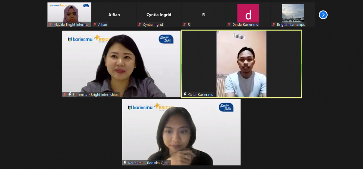 Bright Internship & Karier.mu Webinar