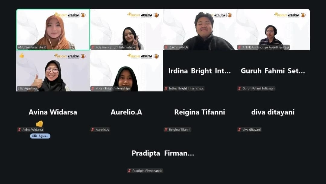 Bright Internships bekerja sama dengan PPIA ANU atau Australian National University Indonesian Students’ Association menyelenggarakan webinar bertema “Get Ready for Your Career: CV & LinkedIn Tips” pada Jumat, 14 Agustus 2026. Webinar ini menghadirkan Lilis Agustina selaku International Project Coordinator Bright Internships sebagai pembicara. Webinar ini diadakan untuk membantu mahasiswa mempersiapkan diri menghadapi dunia internship maupun dunia kerja, terutama melalui persiapan CV dan LinkedIn.