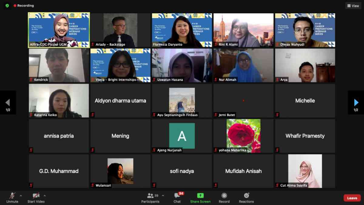 webinar karir