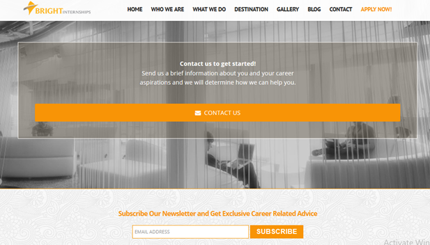 Bright Internships Newsletter: 1. Go to Our Website