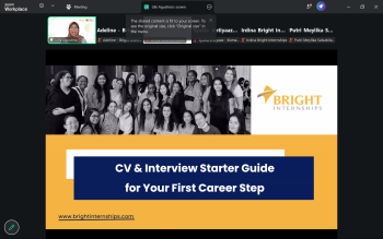 Webinar Bright Internships X Komako UGM